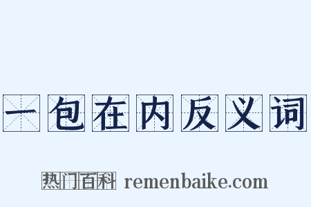 一包在内反义词是什么意思的图片